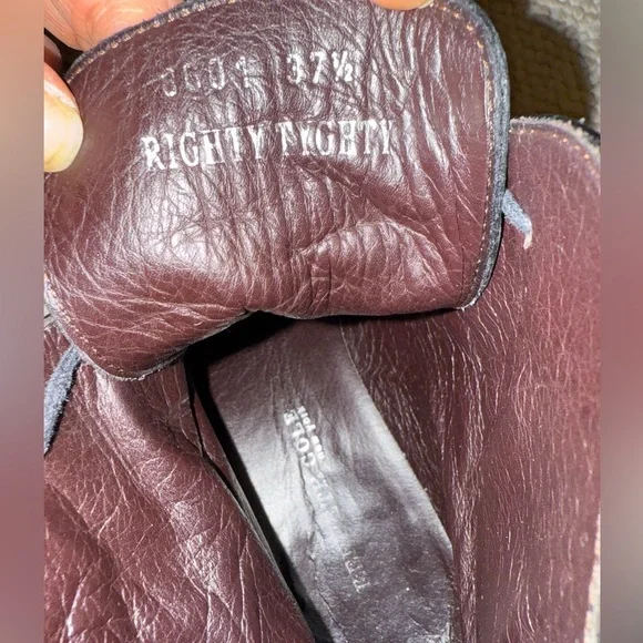 Kenneth Cole New York Italy 7.5 Black Soft Leather Lace Up Ankle Boots - Picture 7 of 10